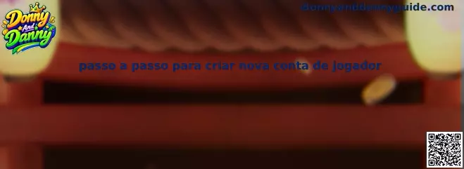 Passo a passo para criar conta