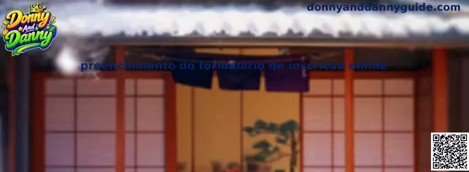 Preenchimento do formulario de inscricao online
